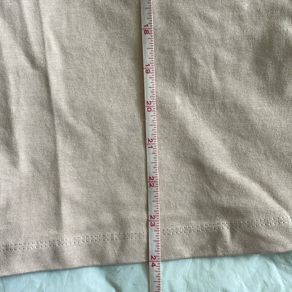 ZARA Premium Cotton T-Shirt Color- Beige/Pink Size-Large NWT - Picture 16 of 16